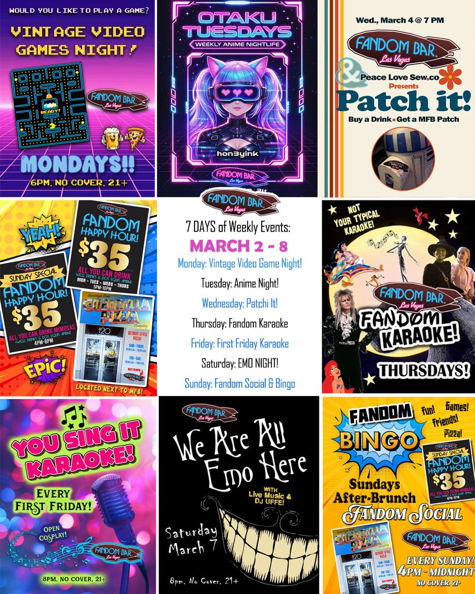 FANDOM BAR - Las Vegas tweet media