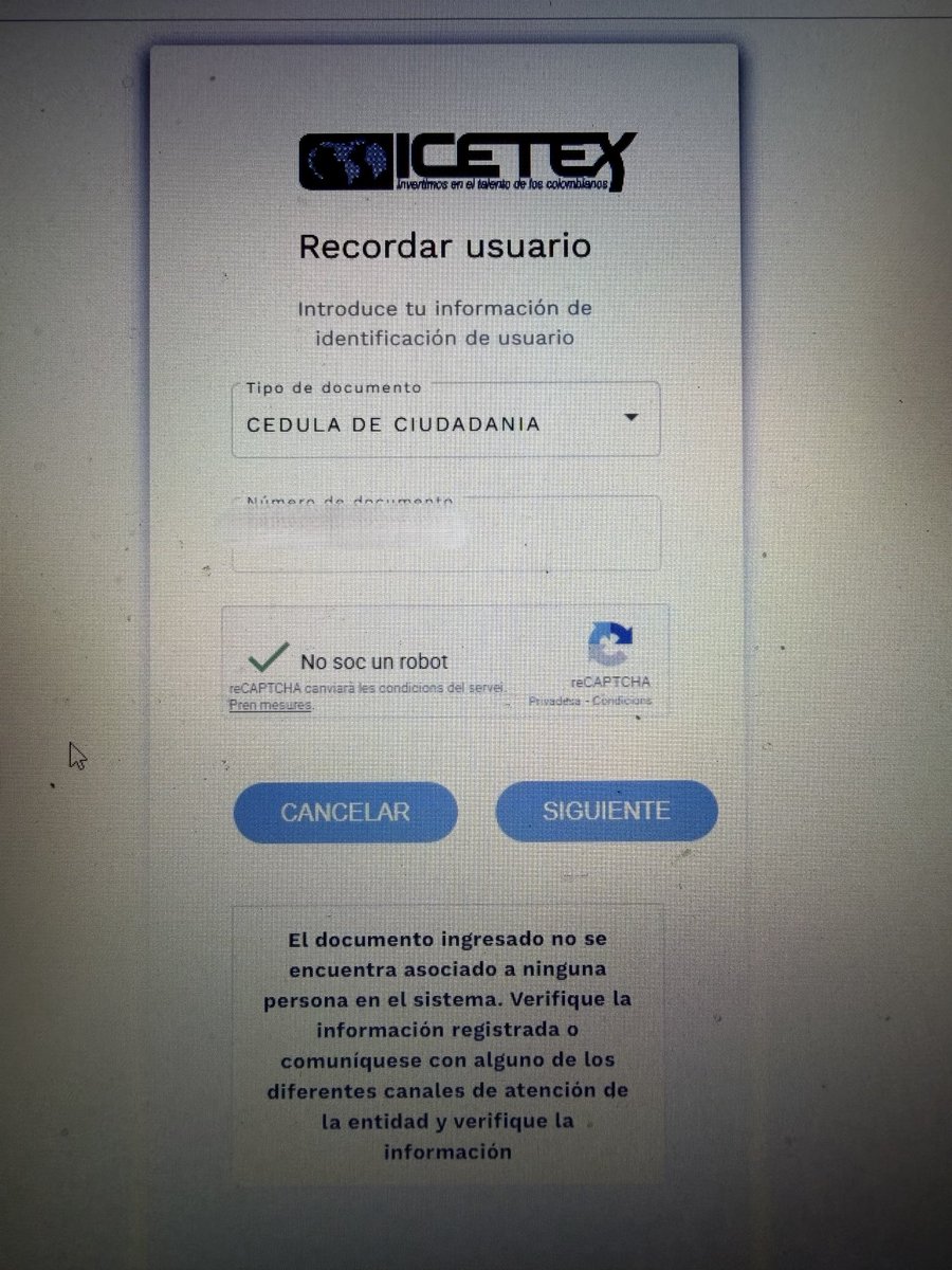 MilletSefair's tweet photo. @ICETEX Buenas tardes, qué pasa con la plataforma? https://t.co/tZ3J0sF7SW