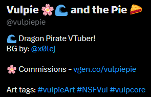 Vulpie 🌸🌊 and the Pie 🥧 tweet media