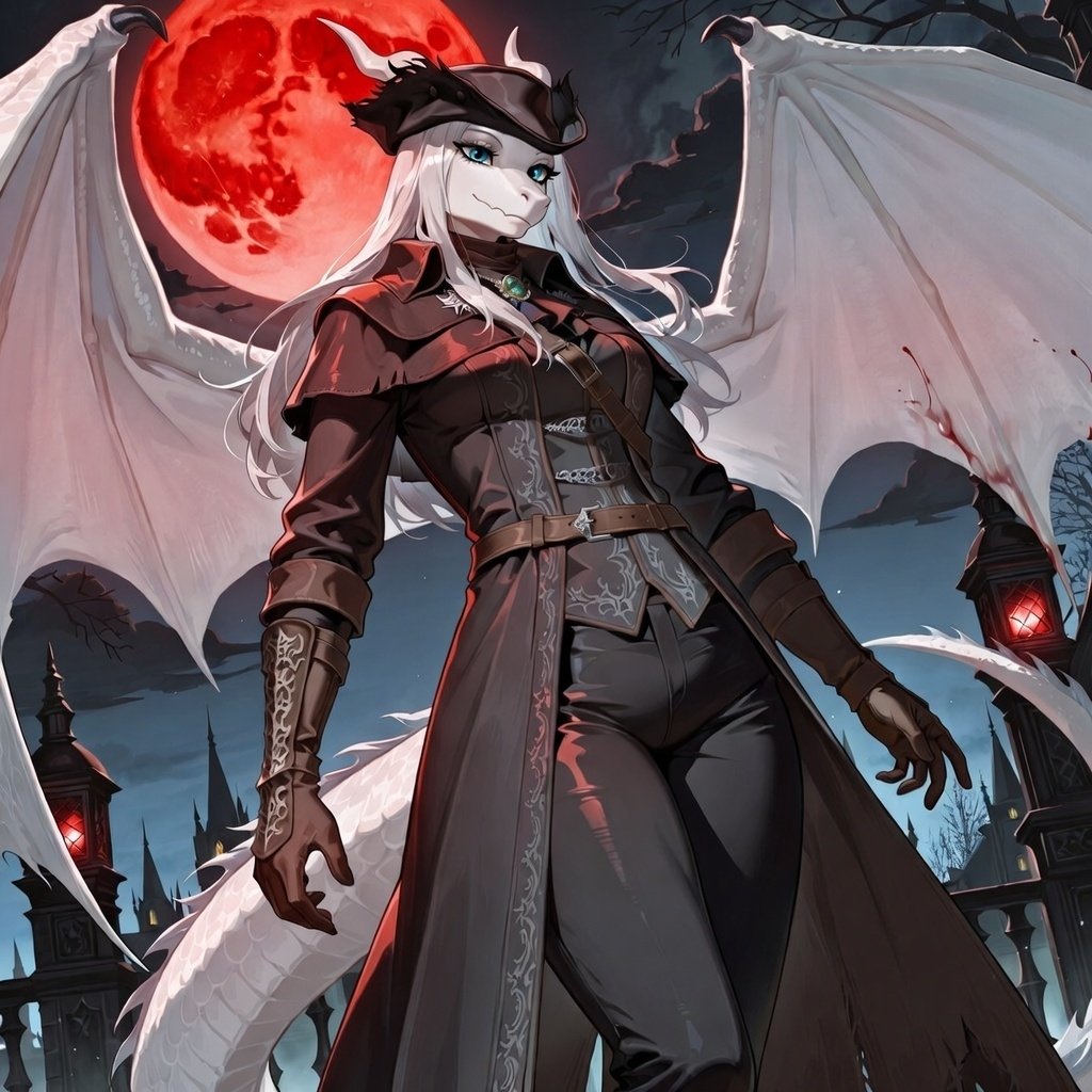 Truth_Dragon500's tweet photo. "When the red moon hangs low, the line between man and beast is blurred." https://t.co/XDXhOd8jmO