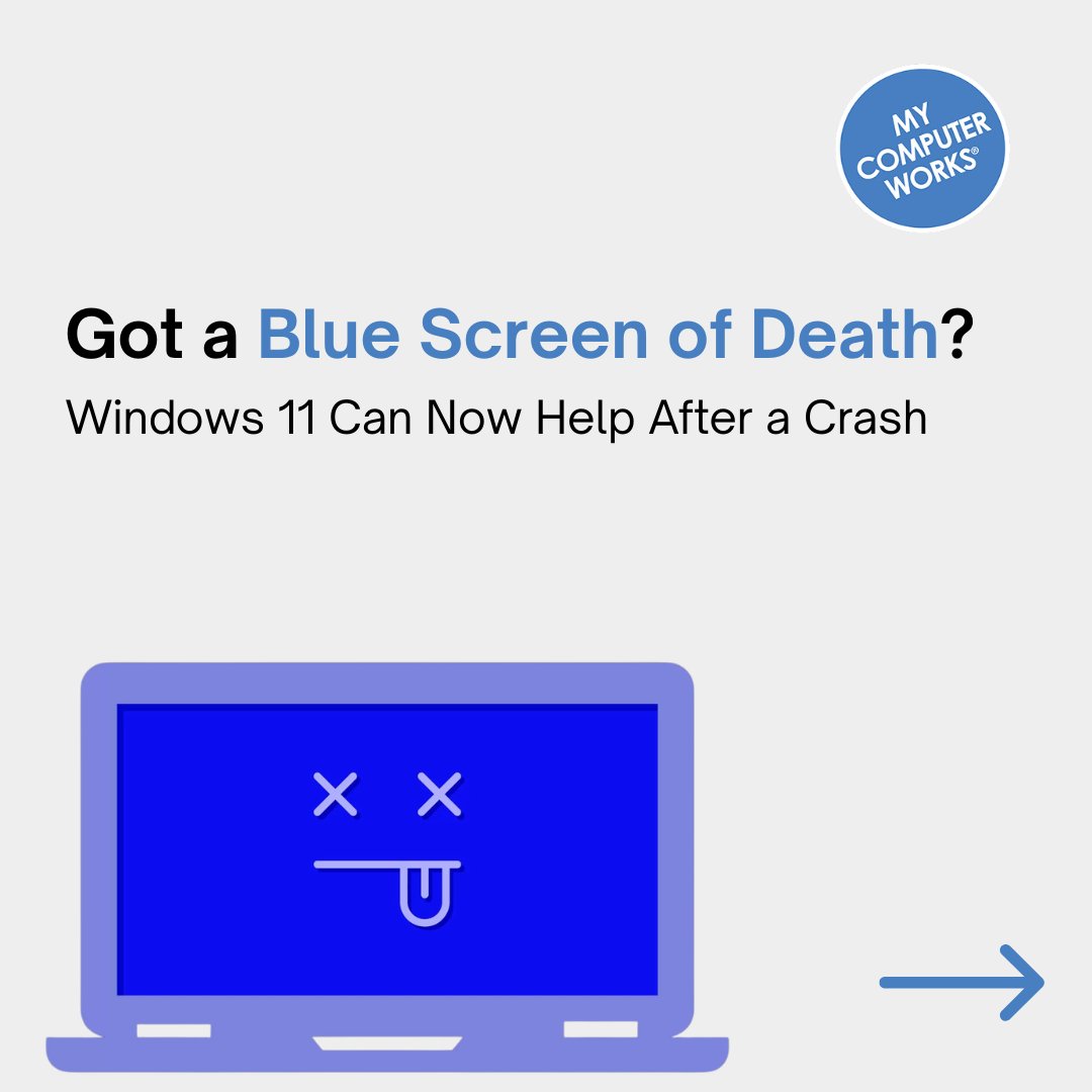 MyCompWorks's tweet photo. Windows 11 has a new memory scan prompt after crashes that helps identify RAM-related issues and guide next steps.

Learn more in our latest blog,  and reach out to My Computer Works if crashes continue. Give our U.S.-based agents a call at 866-343-4961 https://t.co/QtAb5iuTGs https://t.co/LyUvXidxK1