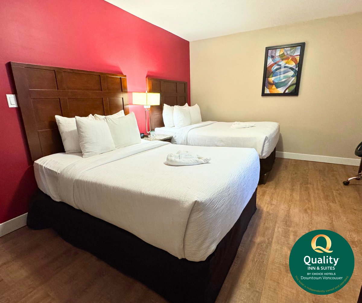 QInnVancouver's tweet photo. Need a spot in central Van to catch all the action? Quality Inn Downtown's got you! Perfect place to crash after a night out or a big event. Your adventure starts here! 🚀 #Travel #Vancouver #StayWithQuality #VancouverBC https://t.co/TOqeTcUBOf