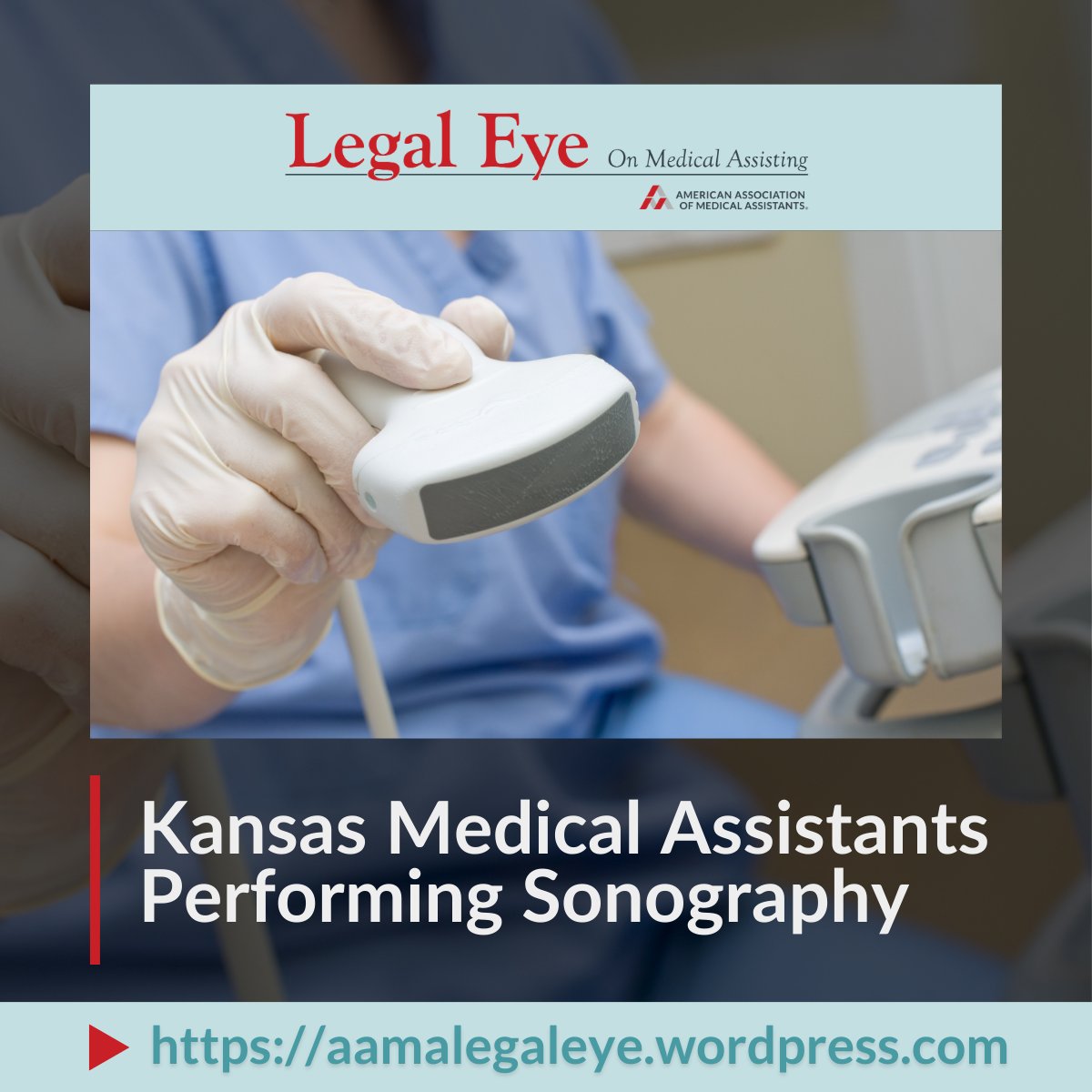 AAMAOfficial's tweet photo. Is using ultrasound guidance for blood draws within a #MedicalAssistant’s #ScopeOfPractice in Kansas?

Read the answer in Legal Eye: https://t.co/H5pdAlWQh0

#KansasHealthcare #HealthcareLaw #MedicalPractice #MedicalScope #MedicalAssistantScope  #MedicalAssistants #MALegal https://t.co/6PYSYjirjT