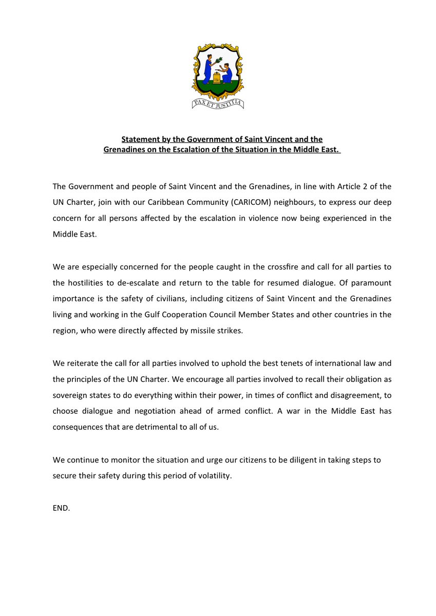 SVG Ministry of Foreign Affairs & Foreign Trade tweet media