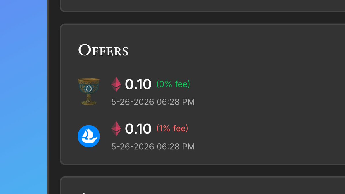 another week of shipping new features on <a href="/grailsmarket/">Grails: ENS Manager & Market | grailsmarket.eth</a> 🔥

✅ Google Metrics easy sharing 📈
- Generate nice image w/ Google metrics &amp; ENS name
- "Copy" button includes image &amp; link to name page
- Paste image &amp; link into tweet for easy sharing

✅ Tag ENS names in bio
- Tag an