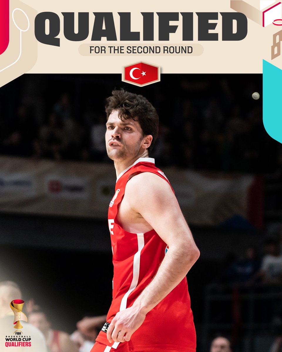 🇹🇷 Türkiye remain perfect and advance to the #FIBAWC Qualifiers Second Round!

📖 bit.ly/TUR_BIH_SR