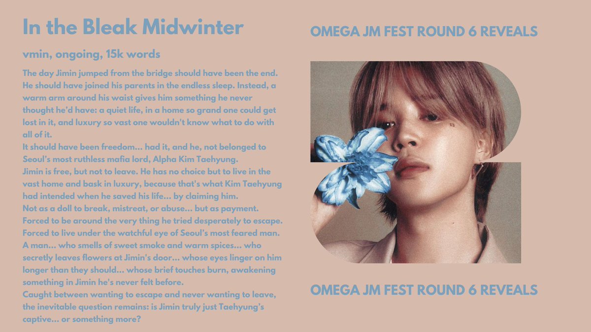 In the Bleak Midwinter [Vmin]

Tags: Omega Jm, Alpha Th, Mating/In Heat, Hurt/Comfort, Late Blooming Omega, Soulmates
🔗 archiveofourown.org/works/80274621…