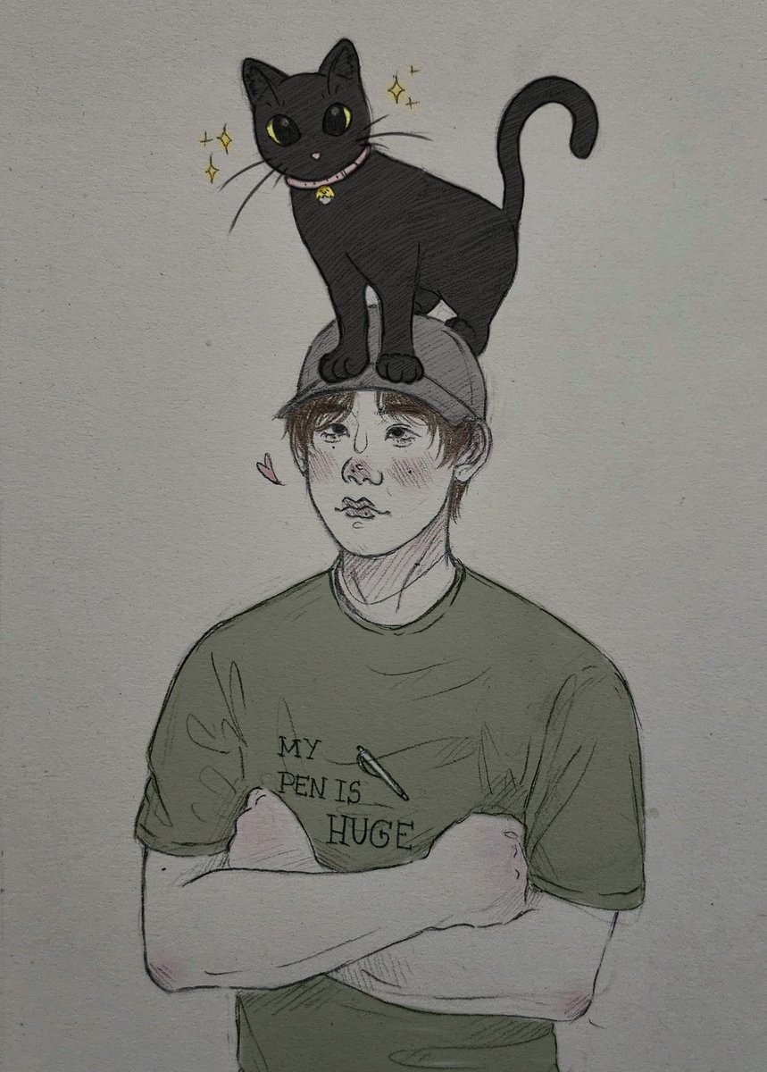 _yoongicherry's tweet photo. Tangi with one of his uncles when appa isn't home 🐈‍⬛️ https://t.co/L8EE8UeOQU