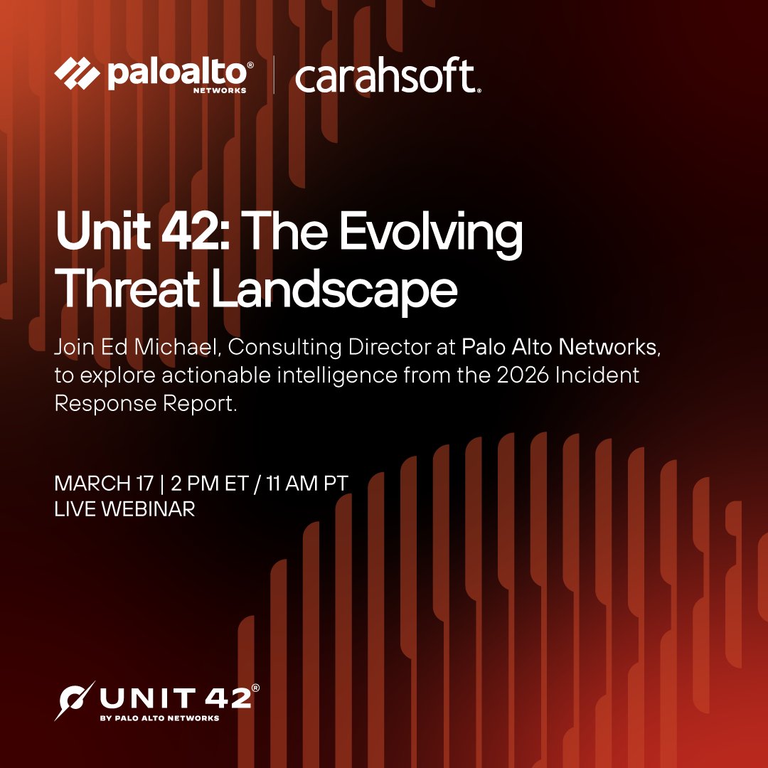 SaaS attacks are on the rise. Join <a href="/PaloAltoNtwks/">Palo Alto Networks</a> <a href="/Unit42_Intel/">Unit 42</a> on March 17 for a step-by-step autopsy of a major software supply chain breach and learn how to reduce your attack surface.

2 PM ET | 11 AM PT 
Register: carahevents.carahsoft.com/Event/Details/…