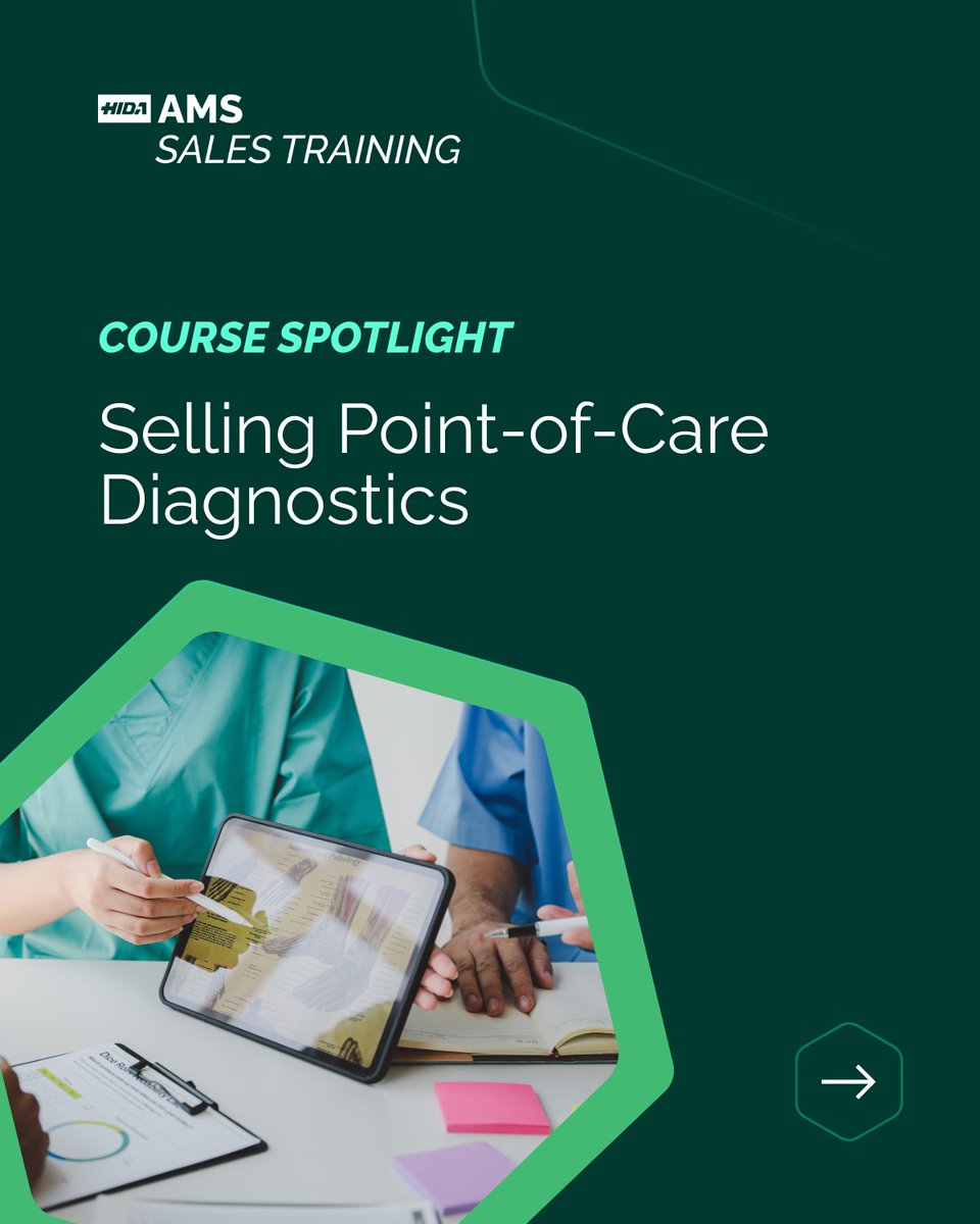 Selling rapid diagnostic tools is one of the biggest opportunities in healthcare sales. Learn how to effectively position and sell #PointOfCareDiagnostics to physician practices and other healthcare providers: hubs.ly/Q045d_T60

#AMSSalesTraining #HealthcareSales #POCMarket