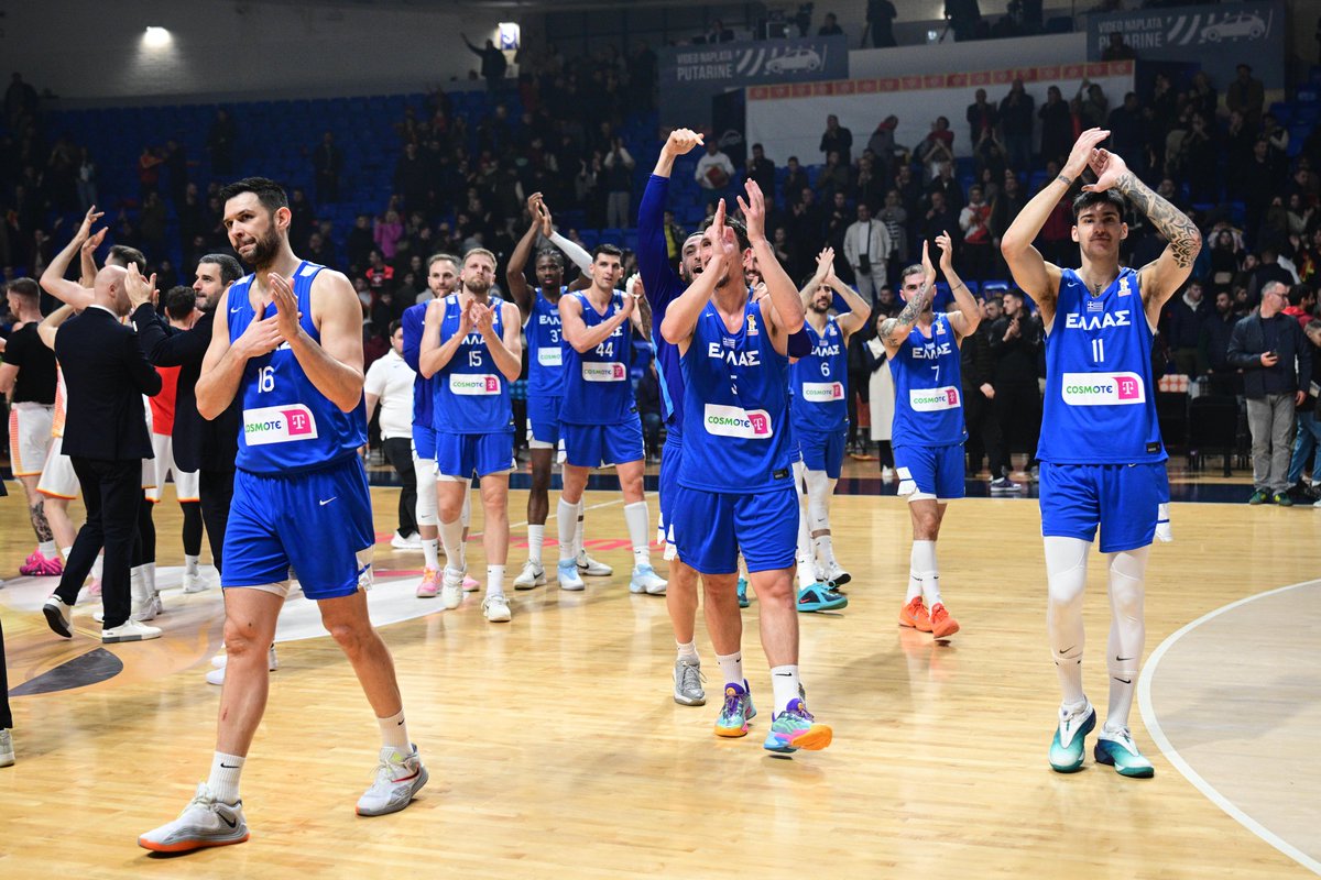 HellenicBF's tweet photo. Μαυροβούνιο - Ελλάδα 65-79 (τελικό)
#MNEGRE #FIBAWC #PantaDipla #StepItUp #HellasBasketball 🏀🇬🇷 https://t.co/y9nmwN3wWD