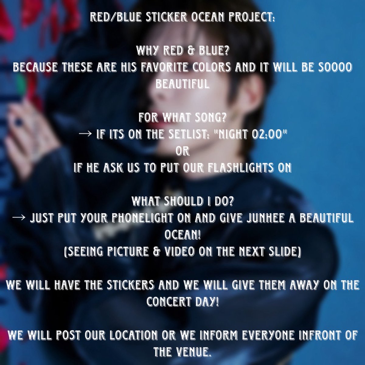 nanalovesanime's tweet photo. Junhee Berlin Concert project~๐ซถ๐ผ
#junhee #junheetour #ace #kpop #junheeintotheocean https://t.co/CN4DJ0Z5MO