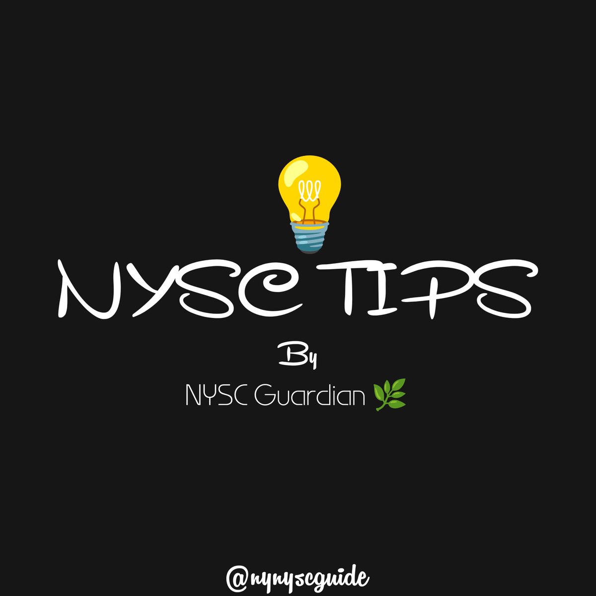 mynyscguide's tweet photo. Do you know 💡 
Your NYSC service actually starts from the day you register? 
One month during your NYSC registration process and mobilization, 3weeks in camp, and 10 months of proper service. All together, it’s a full 12 months, but it really kicks off from your registration. https://t.co/dFL39JLaWh