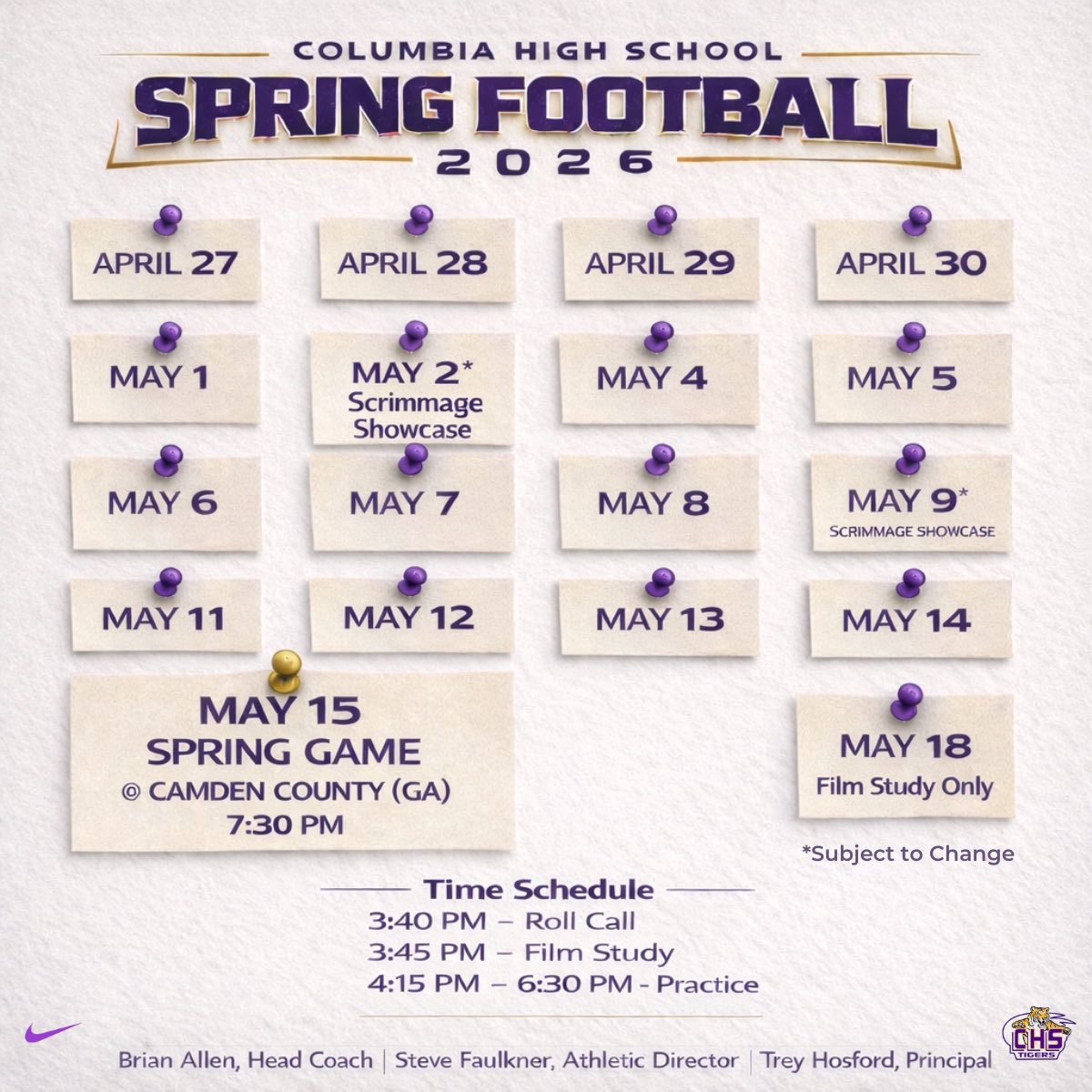 Columbia High Football tweet media