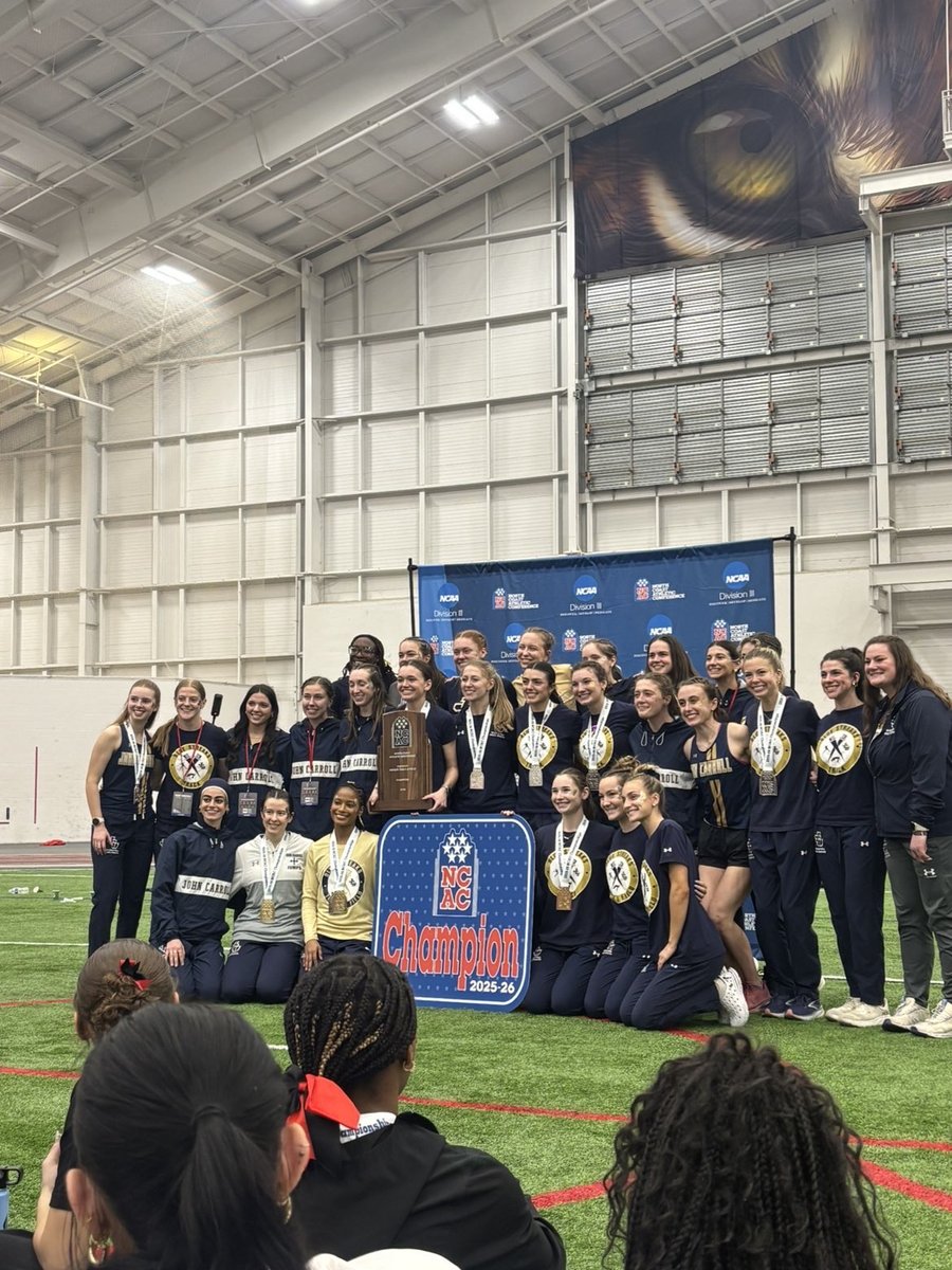 ALL THE FEELS! ⚡️💙

🔷14 All-NCAC Performances
🔷7 NCAC Champions
🔷3 NCAC Meet Records
🔷3 School Records
🔷1 NCAC Team Championship
🔷1 FAMILY

What a special group! 🏆

#StreakUp | #WhyJCU | #NCACChampions