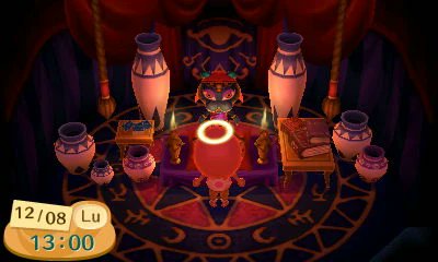 Didou6666's tweet photo. @SavoirsZelda L'intérieur surtout le sol mais la tente violette on est pas loin non plus (on dirait le début d'un symbole sheikah sur la porte la d'ailleurs ? Source Fandom) https://t.co/puuoDgtjzg