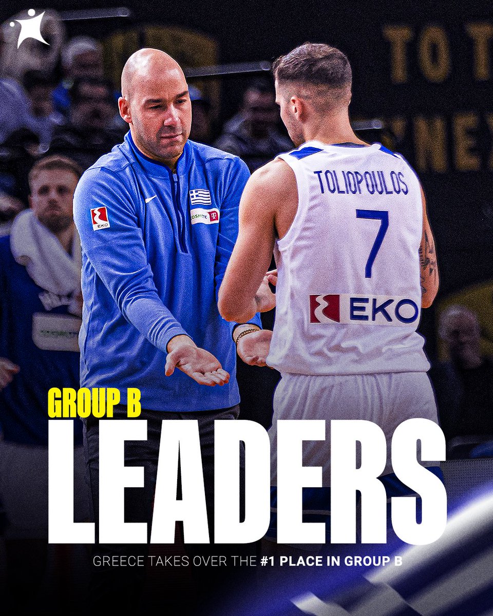 BasketNews_com's tweet image. Greece claims first place in Group B after winning and after Romania defeated Portugal ✊🇬🇷 #FIBAWC #StepItUp