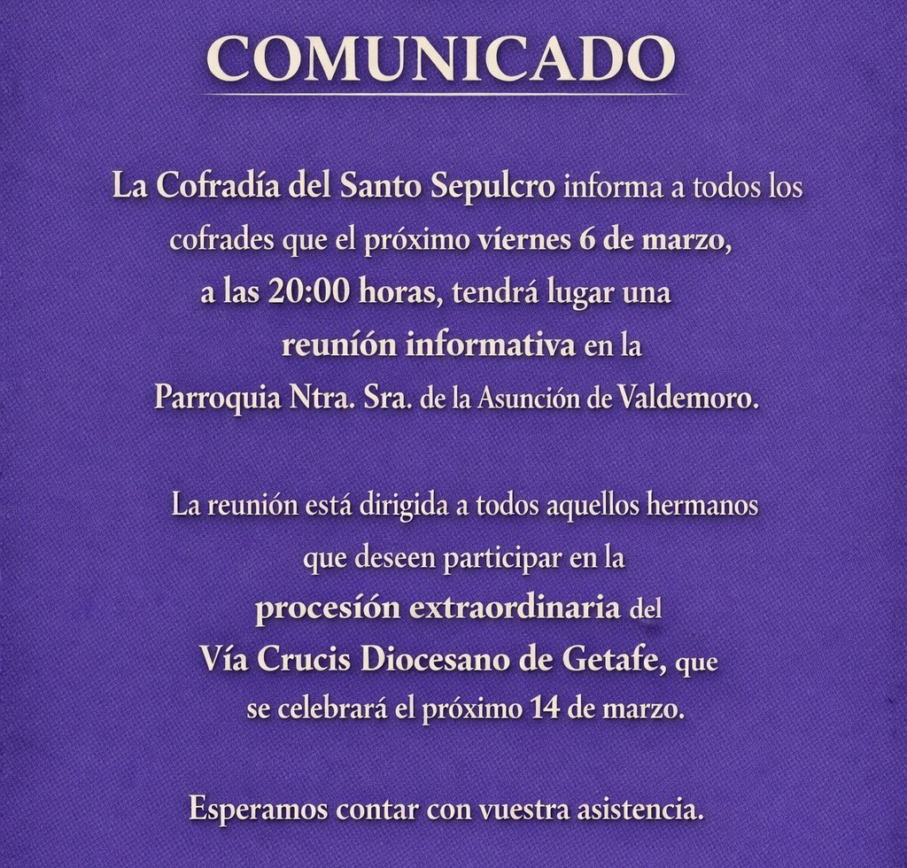 SSepulcroValde's tweet photo. 📣COMUNICADO‼️ https://t.co/ulP21Y3DG9