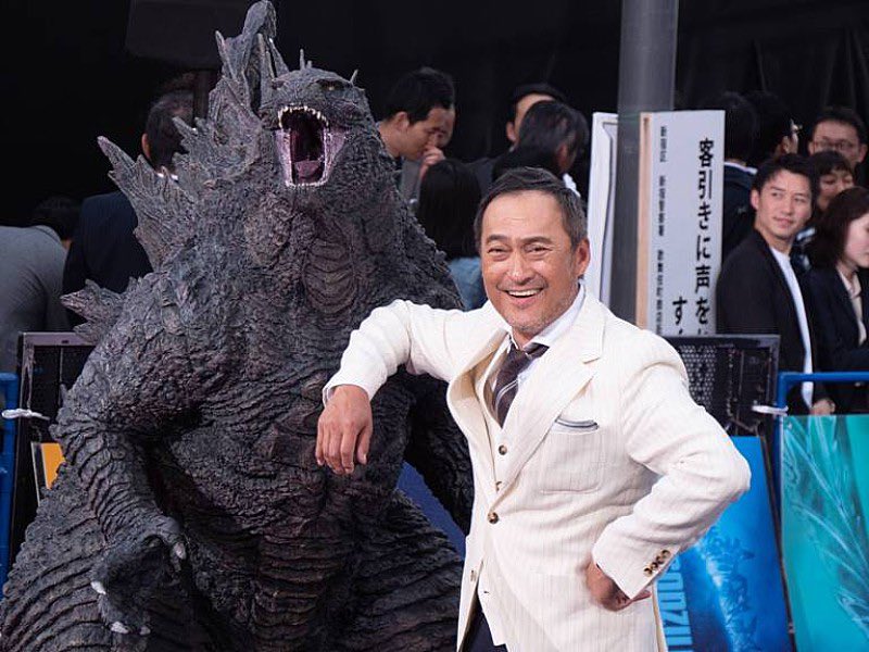 Godzilla meeting his biggest idol