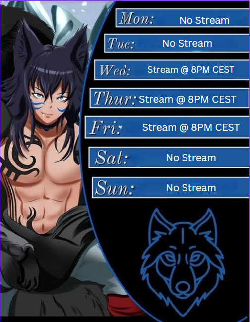 Hey everyone! Bit of a slow week today as I'll only be streaming three days! But back to atleast 6 days a week next week!