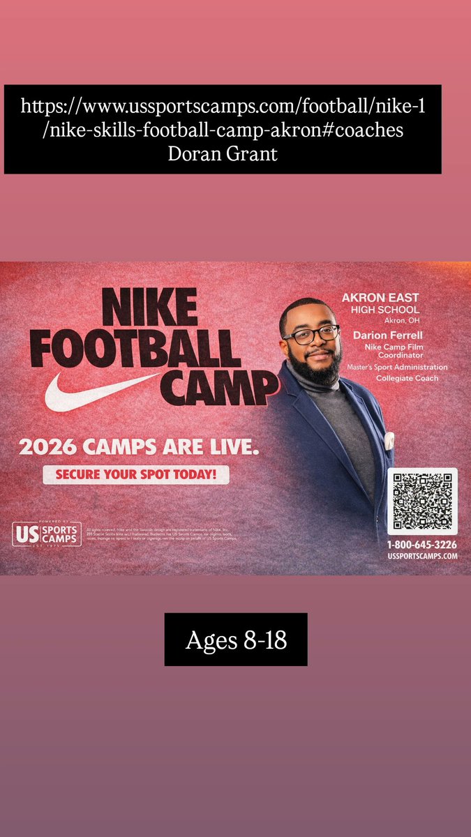 CoachFerrell3's tweet photo. Please join us July 6-8 @ Akron East high School a great opportunity for your student athlete to improve their football IQ https://t.co/6R3ckxoqk7