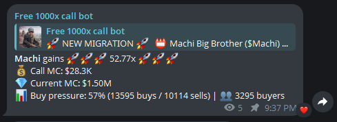 1000x call bot tweet media