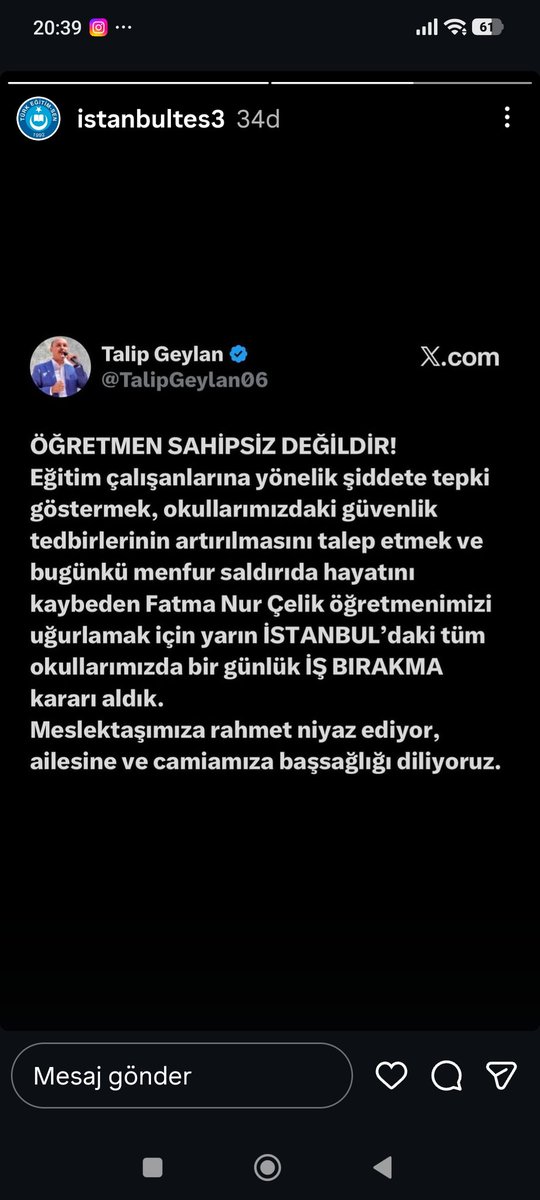 esen_ozbas's tweet photo. Süslü laflara gerek yok.
Malesef öğretmenler sahipsiz bı-ra-kıl-dı!!!
#ÖğretmenSahipsizDeğildir #ÖğretmenimeDokunma #Öğretmen #İran #İsrail #DünyaSavaşı #TelAviv #SONDAKİKA https://t.co/YRXqQHIHHd