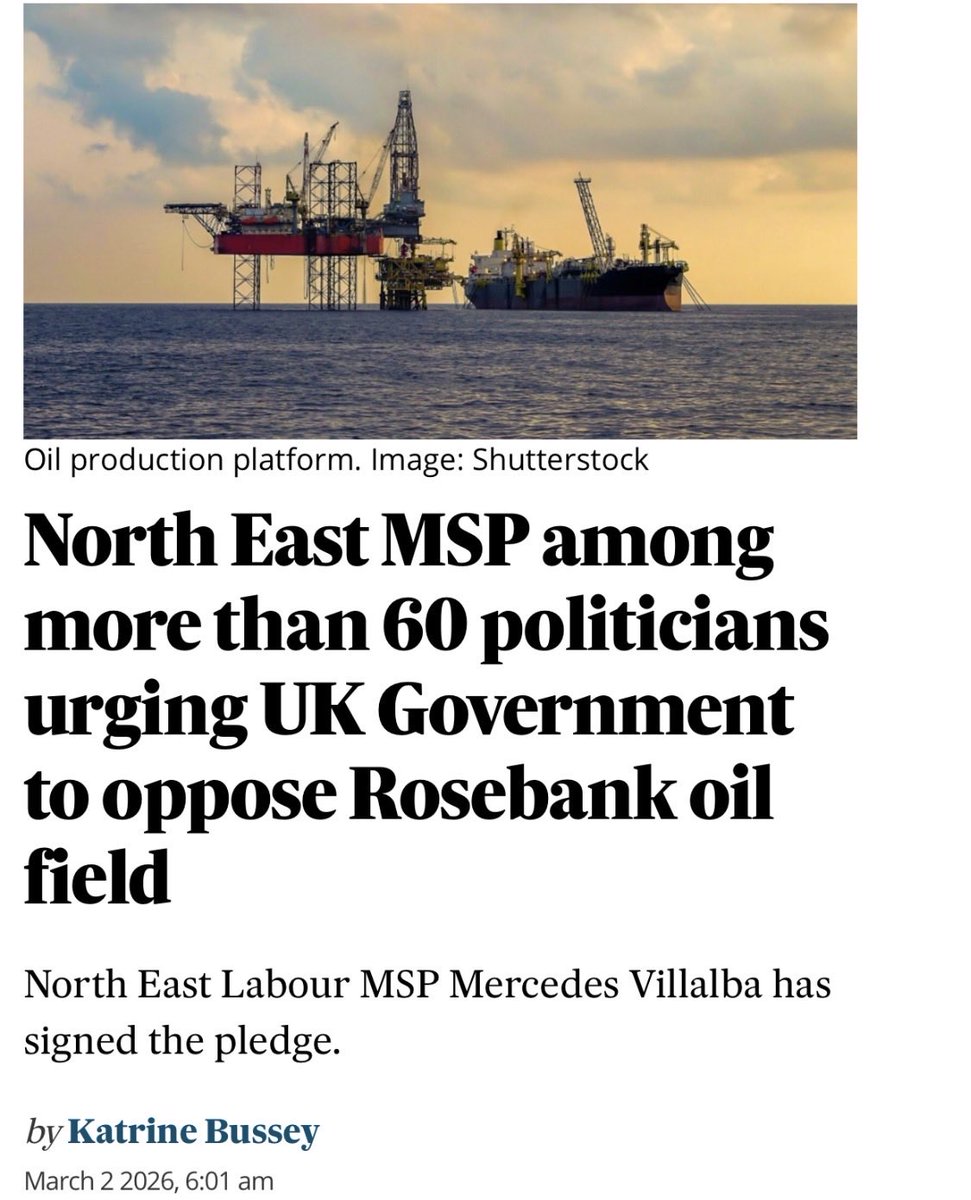 These MPs &amp; MSPs are deluded.

They favour foreign imports over UK production…

Support jobs abroad rather than jobs at home…

Want investment to go overseas, not to the North Sea…

Are happy to use imports with higher carbon emissions, rather than cleaner home supplies.

Mad.