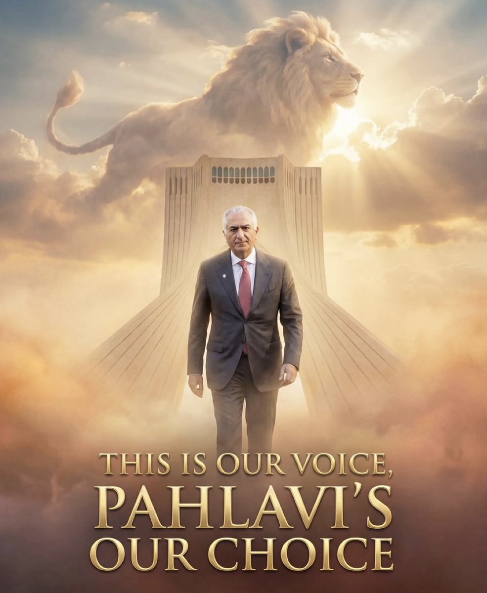 Shbnmmiii's tweet photo. THIS IS OUR VOICE, 
PAHLAVI'S OUR CHOICE 
#KingRezaPahlavi 
#JavidShah 
#RezaPahlavi 
#RezaPahlaviForIran https://t.co/wnJxjiYGf6