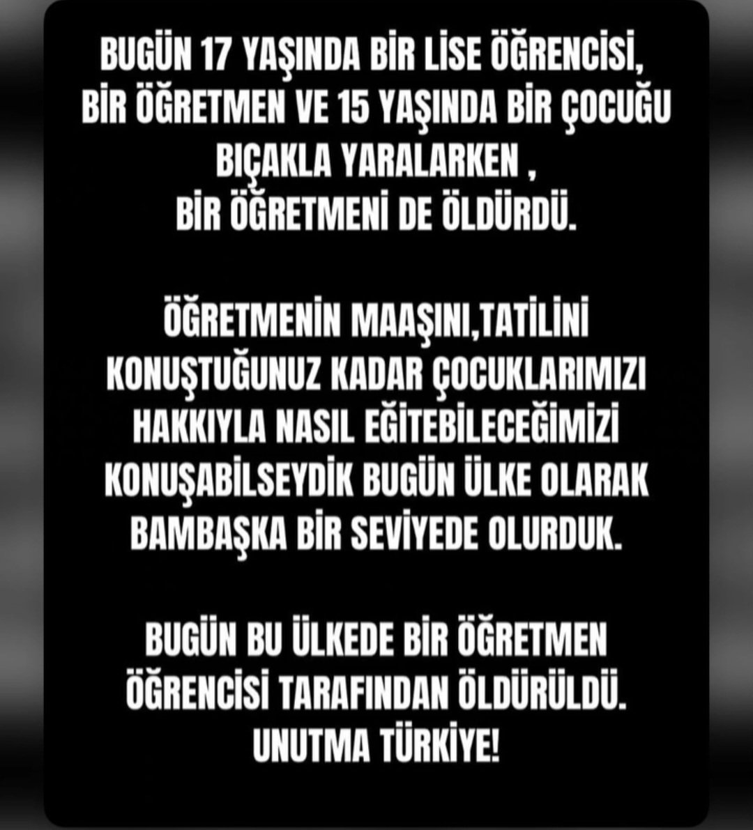 Unutma Türkiyem  #OEğretmenSahipsizDeğildir #şiddetehayir