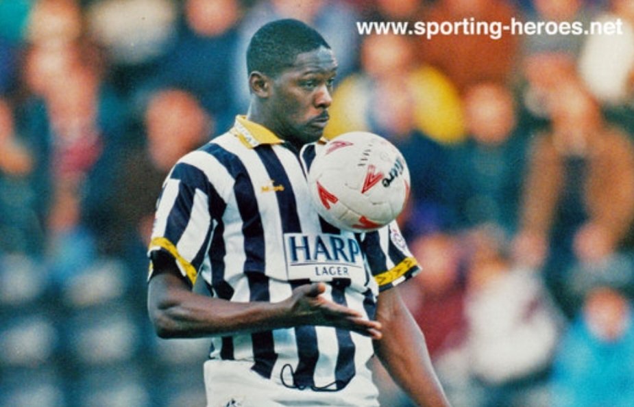 thesoccerdemic's tweet photo. ⚽️Happy 62nd b'day🎉to former #NottsCounty striker Devon White🙌🏾
⚽️From non-league he made his pro-debut in 8️⃣4️⃣ with #WeAreImps &amp; his #PremierLeague debut for #QPR in 9️⃣3️⃣✨️
🌎He made over 4️⃣0️⃣0️⃣ appearances, starred for #TheGas &amp; twice played &amp; scored at Wembley🔥🇯🇲 #Notts https://t.co/mcDmoexXnR
