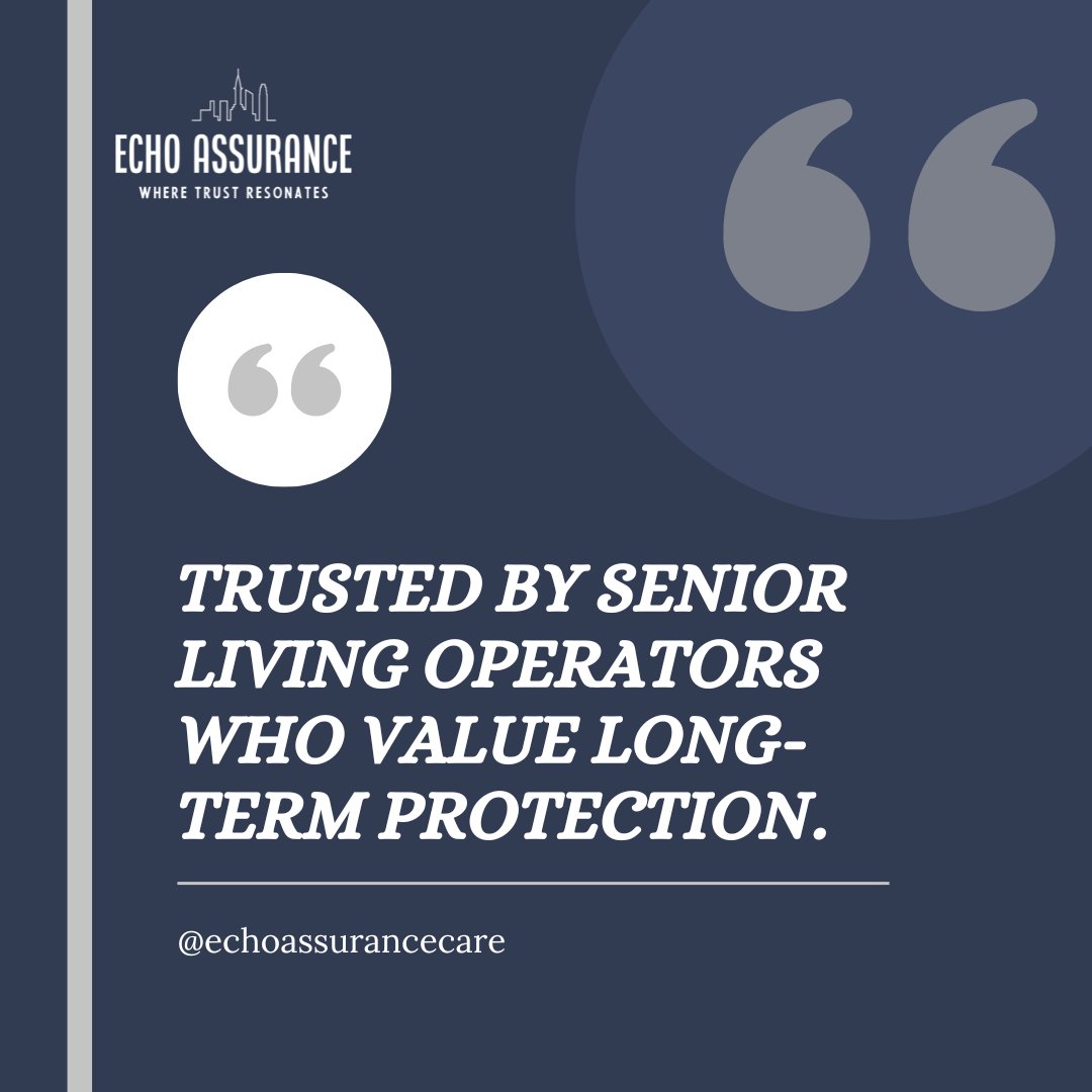 echoassurance's tweet image. “Trusted by senior living operators who value long-term protection.”

We build partnerships that protect your residents, staff, and future.

📩 Schedule a call: api.aiforbusiness.com/widget/booking…

#SeniorLivingOperators #EchoAssurance #LongTermProtection #RiskManagement #StrategicInsurance