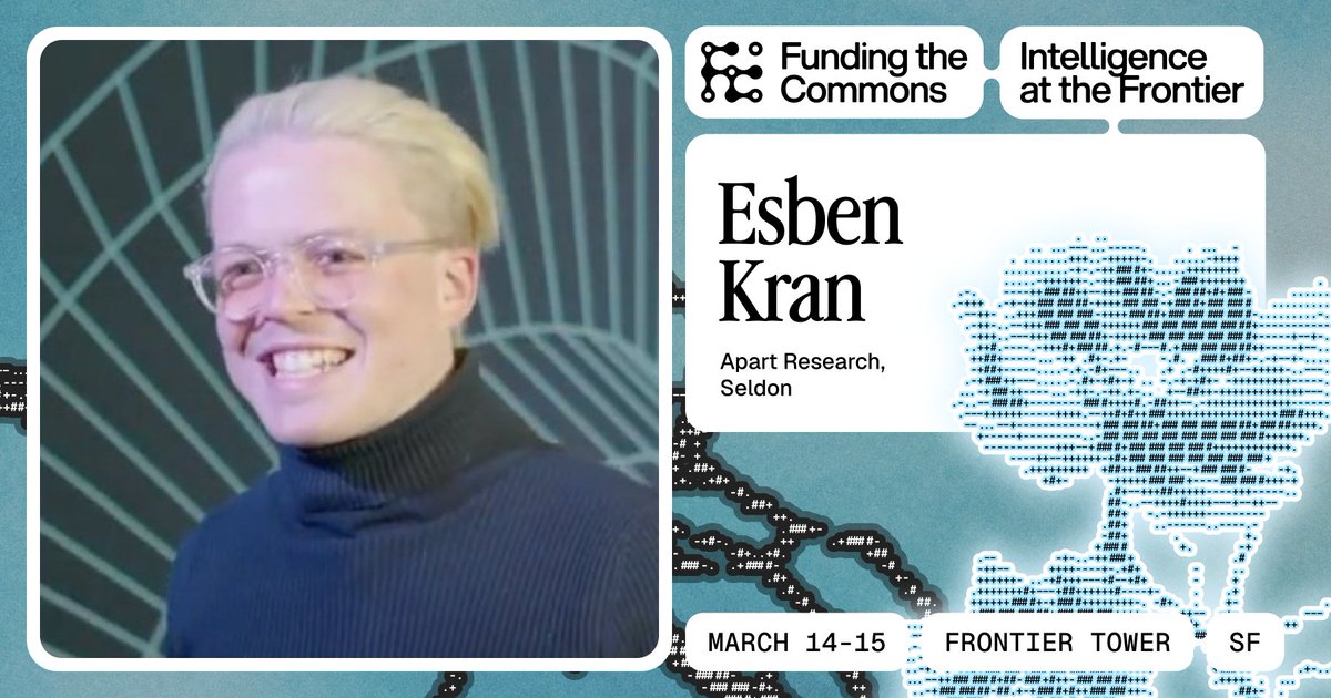 FundingCommons's tweet photo. How do we know advanced AI systems actually work as intended? 🔍

@EsbenKC of @apartresearch and @seldonai works on model evaluation, auditing, and practical AI safety.

Joining us at FtC SF: Intelligence at the Frontier, Mar 14–15
https://t.co/N56SEgLSqc https://t.co/g4DGkrnDSj