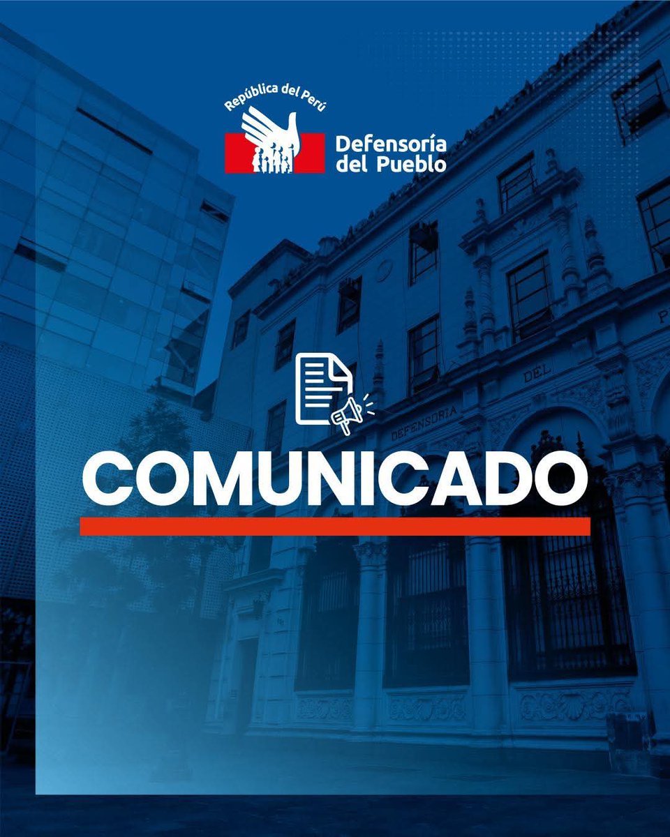 Defensoria_Peru's tweet photo. #Comunicado 📣Defensoría del Pueblo condena a medios de comunicación que violen el deber de proteger y respetar los derechos de niñas, niños y adolescentes en elaboración de sus contenidos informativos.
✅Conoce más 👉
https://t.co/nGMN0Pma5g
#DefensoríaDelPueblo🇵🇪
#TeDefiende 💪💙