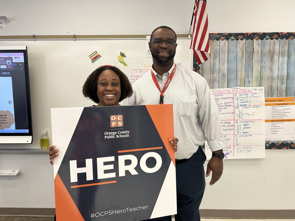 OCPS_R2Succeed's tweet photo. Mrs Oladosu (Mrs O) made an impact in her 1st year @Lakeville_OCPS She’s quickly become an essential part of the family. Her dedication & positive attitude strengthened the school culture! This is why she is a #OCPSHeroTeacher #impactcdl @OCPSnews @CDLocps https://t.co/oH72VMcoMi