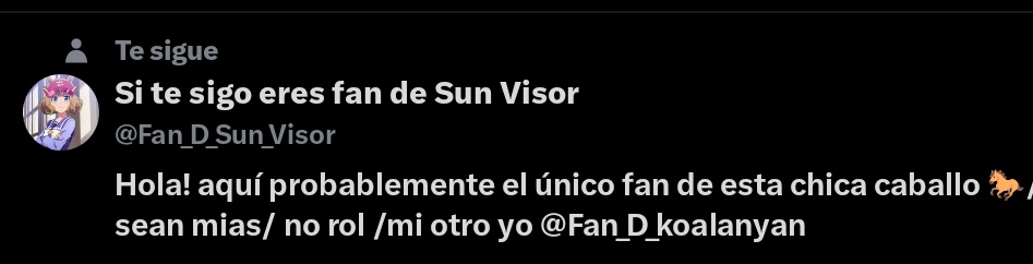No lo sabía pero ahora soy fan de Sun Visor