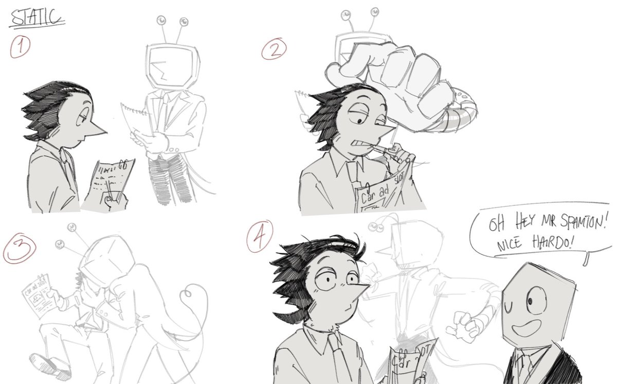 raccootic's tweet photo. Small comics on my mind rn #spamton #spamtenna #tenna #DELTARUNE https://t.co/zsnimrx6gC