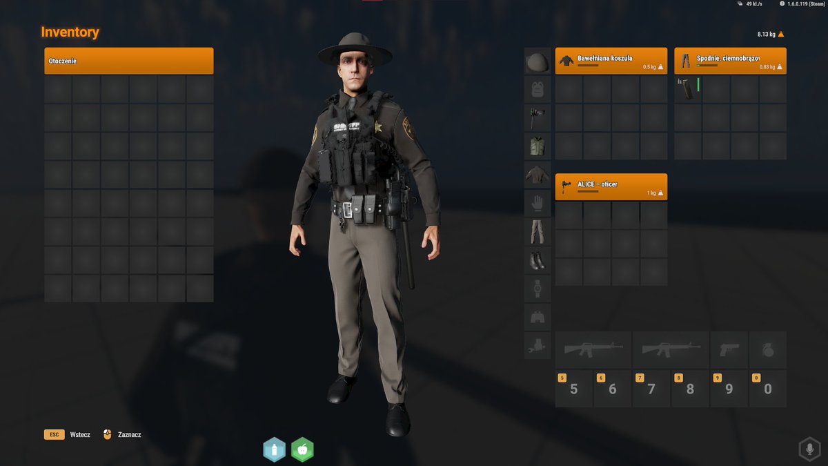 SummitLifeArma's tweet photo. They say the devil hides in the details. 

The vanilla inventory was a bit too boring for the outback, so we hit it with some custom colors to match our aesthetic. Simple, clean, and easy on the eyes. 

Join the community 👇
 https://t.co/YnHPfQtaqK
#SummitLifeRP #ArmaReforger #Roleplay
