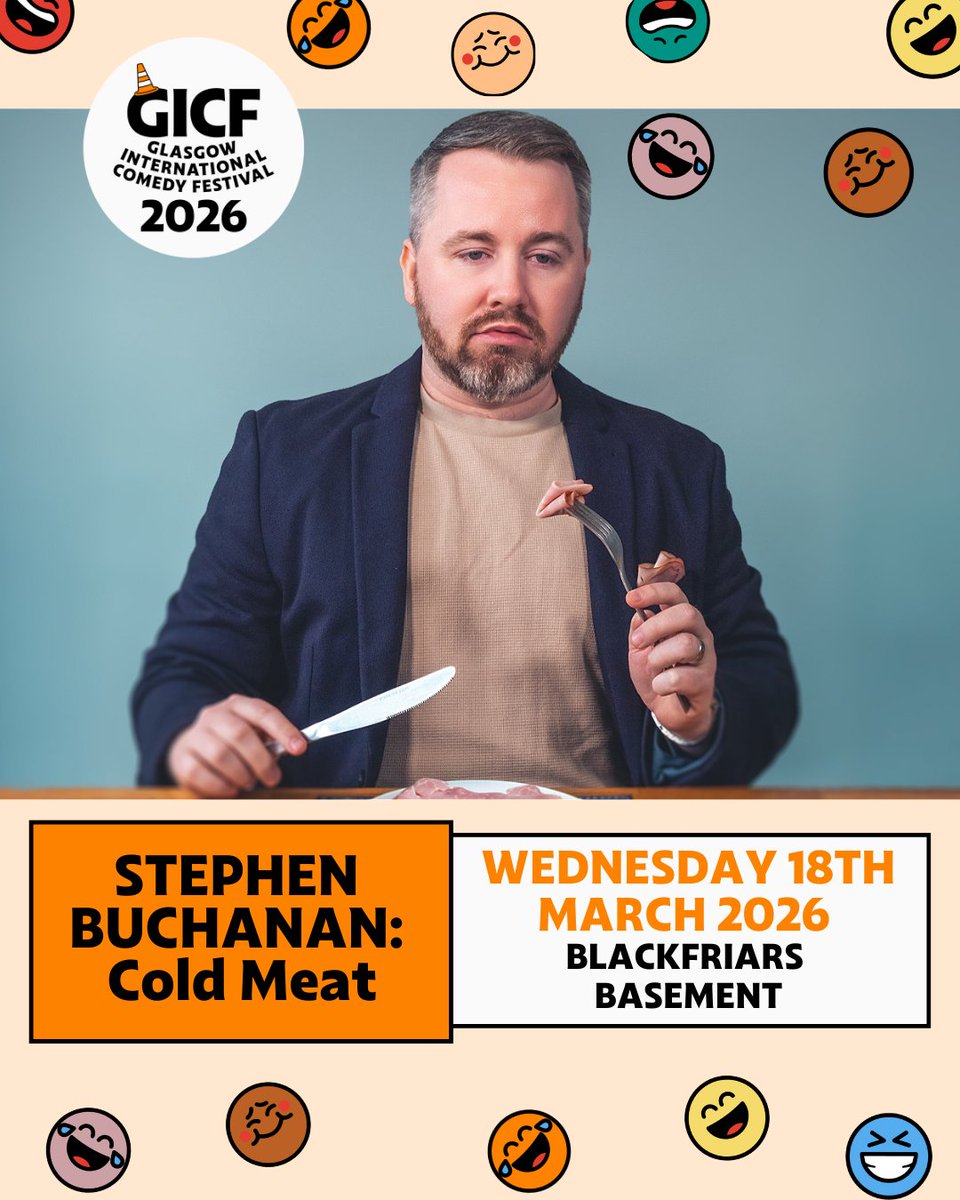 stephenbucomedy's tweet photo. Still tickets left for my Glasgow comedy festival show. Last time I’m ever doing this show so come along if you fancy it x
Tix: https://t.co/hfJM849v56 https://t.co/7F9TsAxtRa