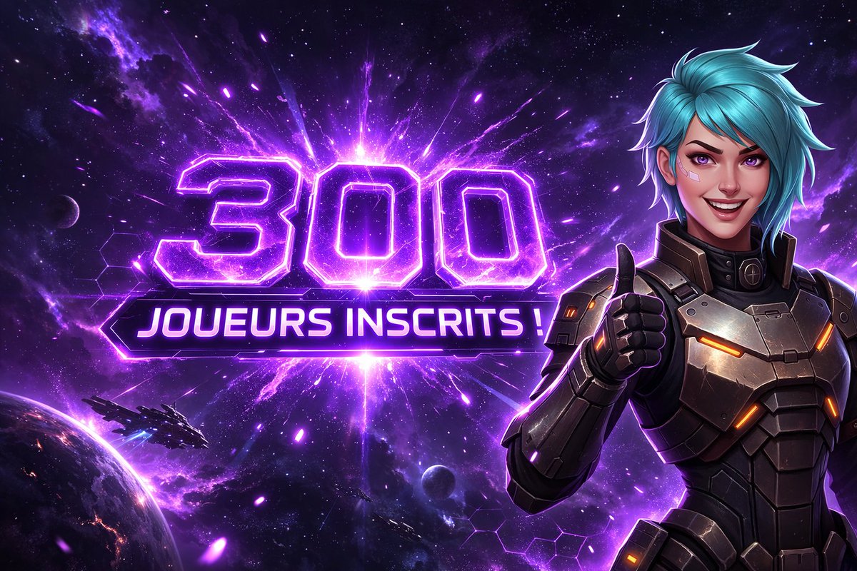 HexaGalaxy_OFF's tweet photo. 🚀 300 commandants dans la galaxie !

Merci à tous ceux qui font vivre HexaGalaxy. Chaque jour l'univers s'agrandit, les alliances se forment, les guerres éclatent.

Rejoins la flotte 👉 https://t.co/HhKa5jJA6n

#HexaGalaxy #IndieGame #300joueurs https://t.co/Q3Nv8i5SAz