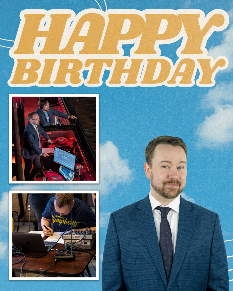 He's the voice of Pro Wrestling Symphony and one of its founders &amp; owners — Happy Birthday <a href="/RoryTMiller/">Rory T. Miller</a>!