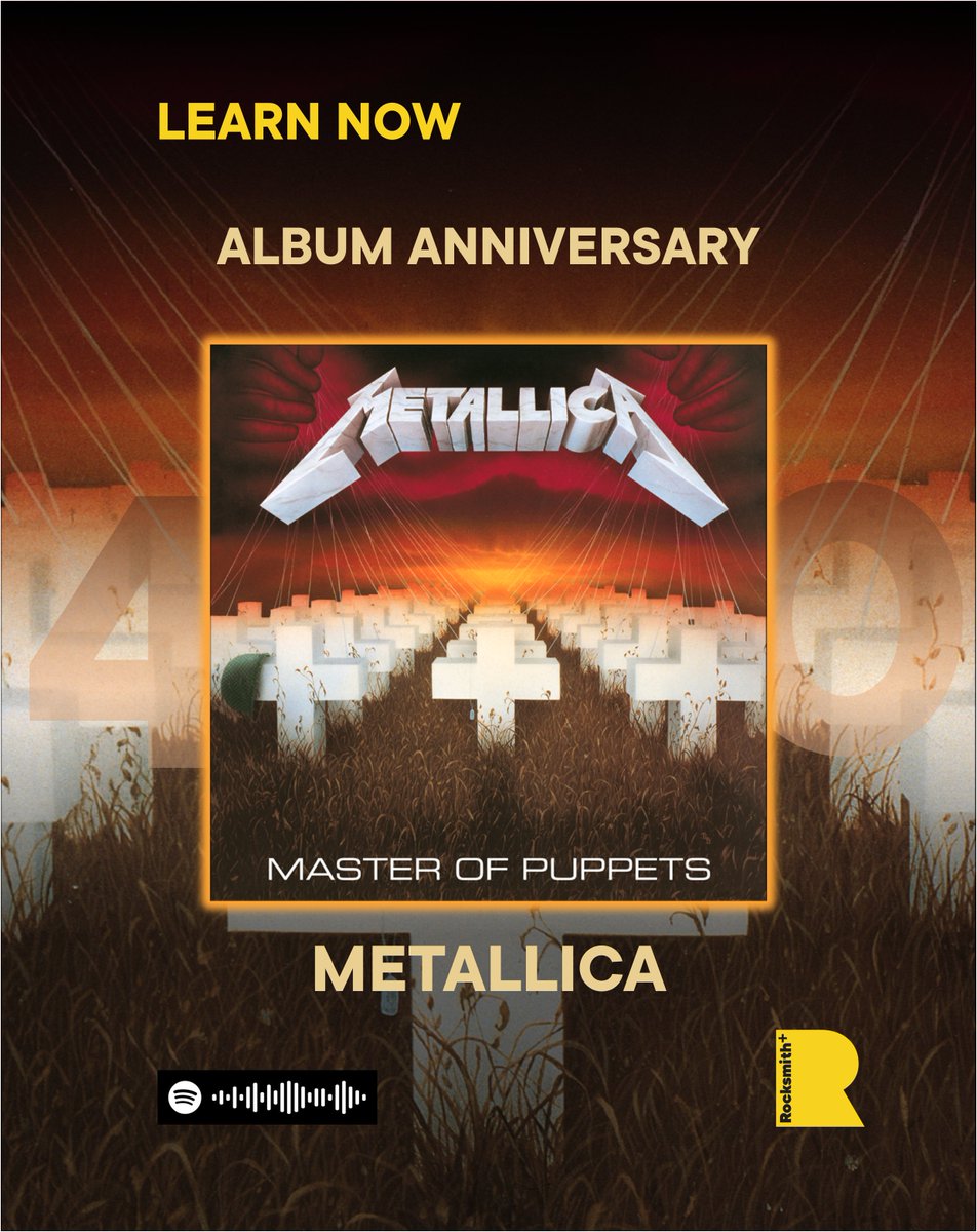 🔥 40 YEARS OF MASTER OF PUPPETS 🔥 On March 2, 1986, Metallica