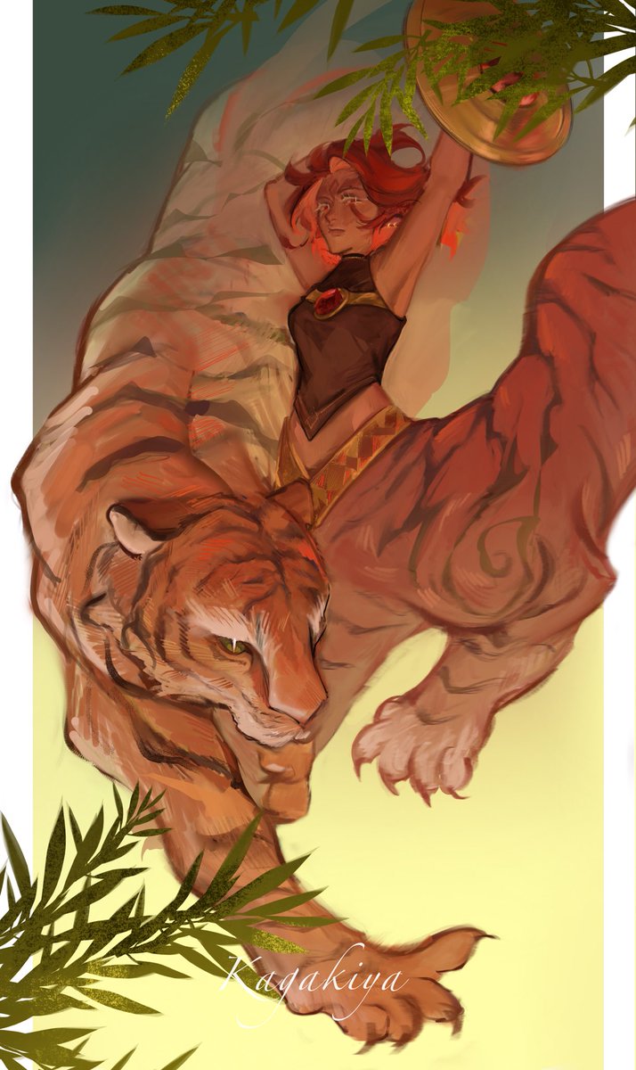 _kagakiya_'s tweet photo. Happy chinese new year 🧧 nutmeg tiger #cookierunkingdom #nutmegtiger #art #fanart #ChineseNewYear #procreate #cookierunkingdomfanart #cookierun https://t.co/MstCcaDroK