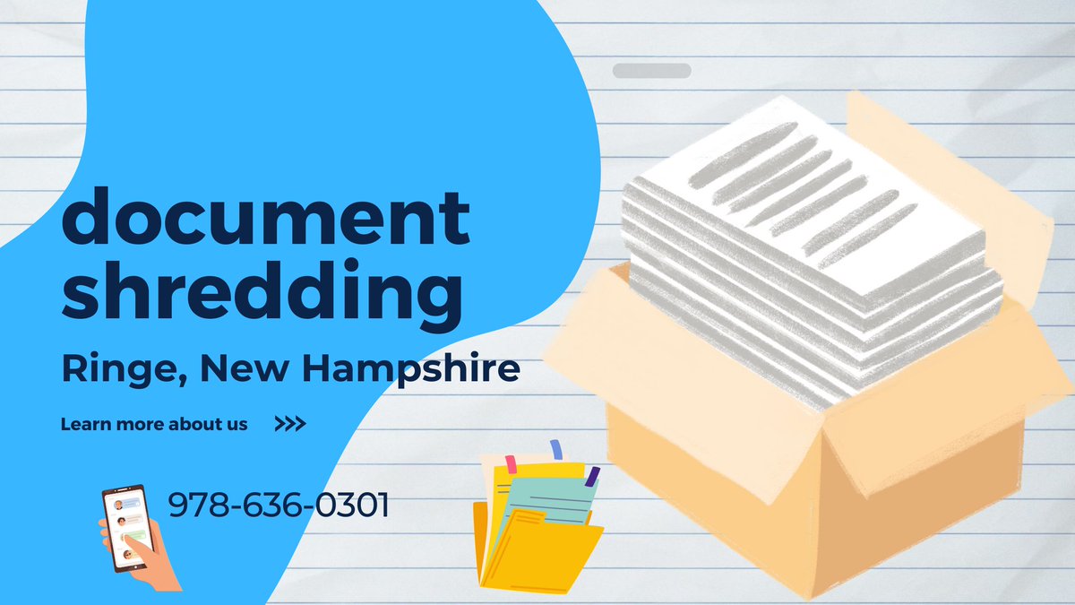 📄 Rindge, NH: Protect Your Privacy with Secure Document Shredding! 📄

Your sensitive information deserves top security. We offer Rindge residents and businesses reliable shredding options.  Rates start at just 89¢ per pound! 🌍💼

Learn more: newhampshiredocumentshredding.com/document-shred…