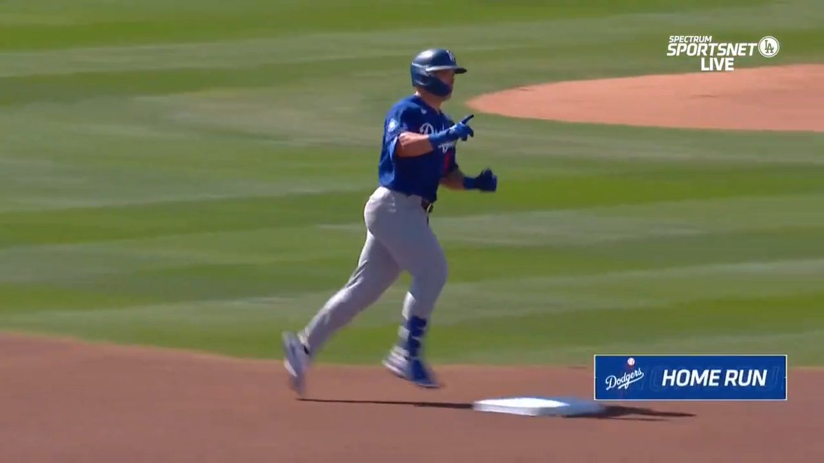 Dalton with his second homer of #DodgersST!