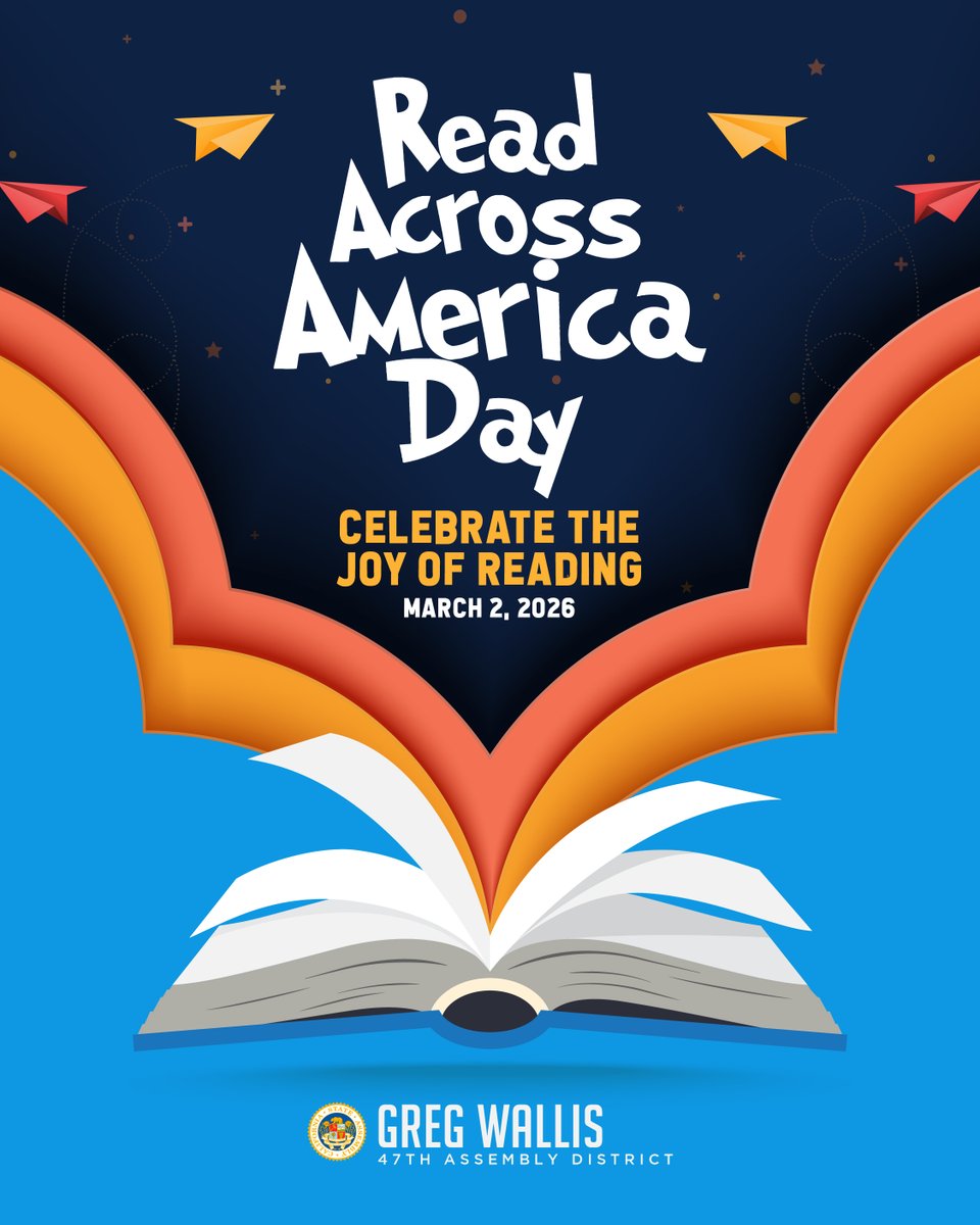 AsmWallis's tweet image. A love of reading starts with one book.

Today is #ReadAcrossAmerica Day! It's a great reminder that every child deserves the chance to discover stories that spark imagination, build confidence, and open doors to new ideas.

Let’s keep encouraging our students to read, learn, and