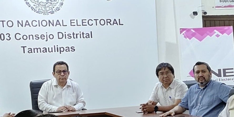 03_JuntaTam's tweet photo. Mtro. Sergio Bernal Rojas rinde protesta como Vocal Ejecutivo del @INE_Tamaulipas https://t.co/fgnSV01XaB