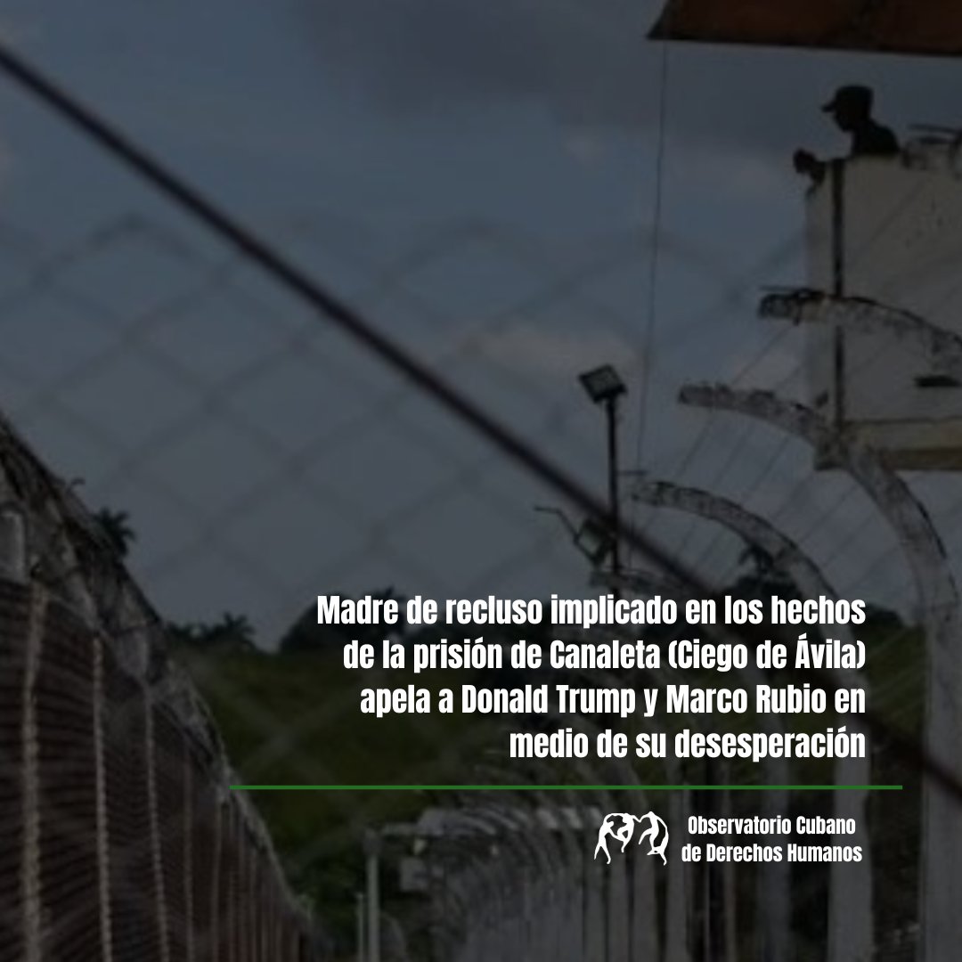 Tras varios días de incertidumbre sobre su paradero, Isabel Ramos La O, madre de Georkis Vargas Ramos, denuncia que su hijo fue trasladado a Camagüey como implicado en el motín ocurrido el 19 de febrero en la prisión de Canaleta.

Según la información recibida, Georkis no se