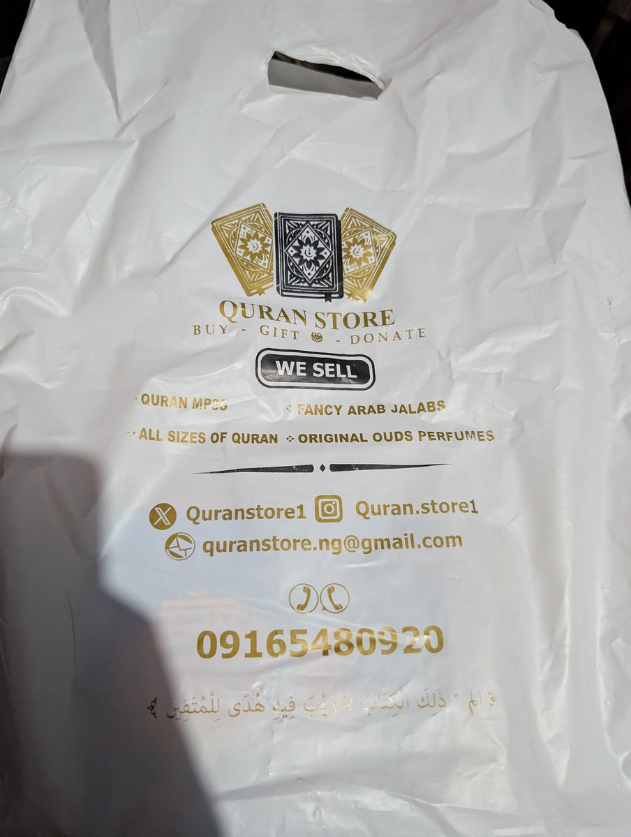 adigunibrahim9's tweet photo. Just received my Ramadan gift from @Quranstore1 

JazakumuLahu khair 

Please reach out to him for your Islamic materials.🙏🏾 https://t.co/Iy8QAkmwUs