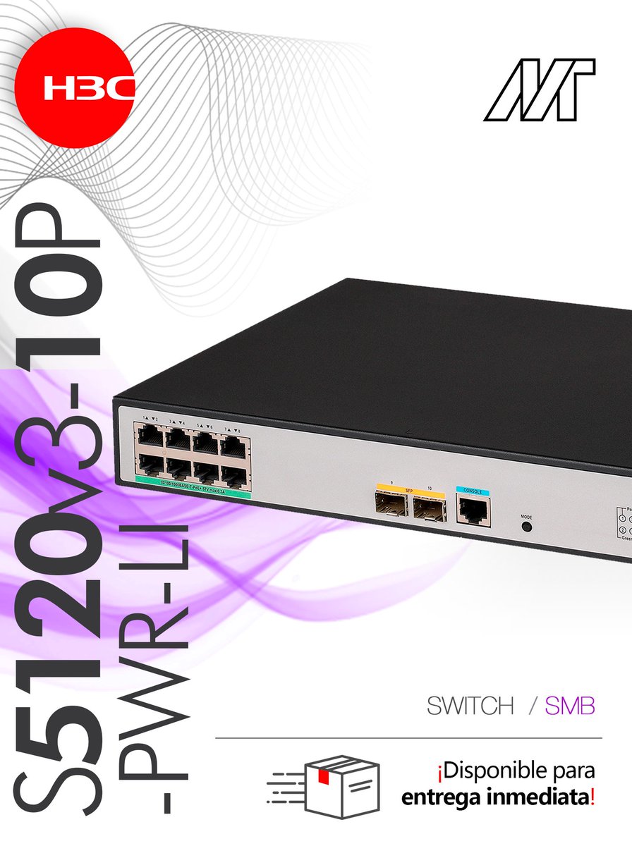 massivetechmx's tweet photo. Switch S5120v3-10P-PWR-LI
Portafolio SMB

Somos arquitectos de soluciones tecnológicas.

Contáctanos para conocer más:
📞  559275 9710
Ext. 301 Ingeniería
Ext. 304 Ventas
✉️ info@massive-electronic.mx

#h3c #h3cmassivetech #massivetech #switch #switching #Switchsmb @H3CGlobal https://t.co/Je4O2VJs4h
